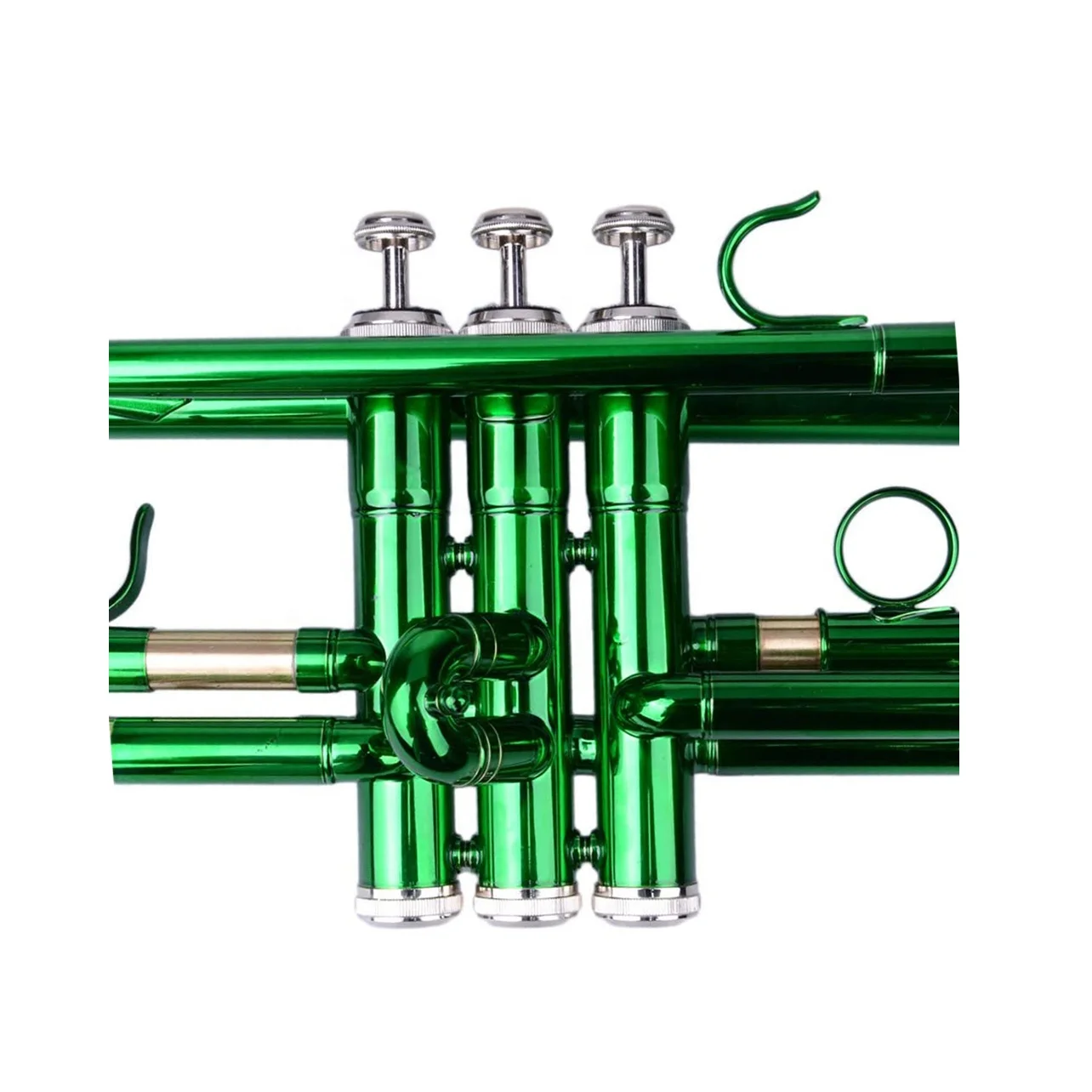 OEM BB Green Trompeta JYTR401GR Trumpet With Brass Body Professional Wind Instrument For Band Students Training Accessories