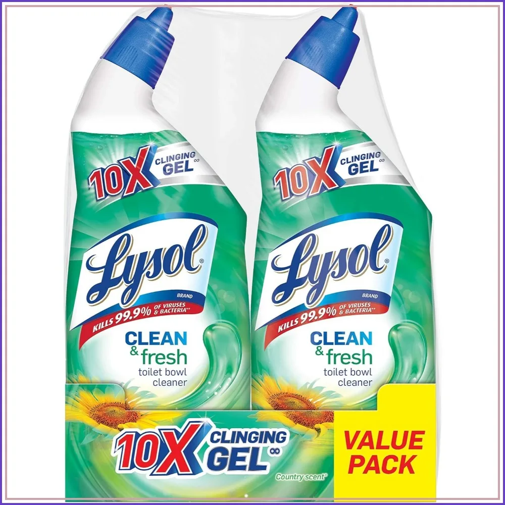 Powerful Toilet Bowl Cleaner Value Pack, 48 oz - Fresh Lavender Scent, Kills 99.9% of Germs
