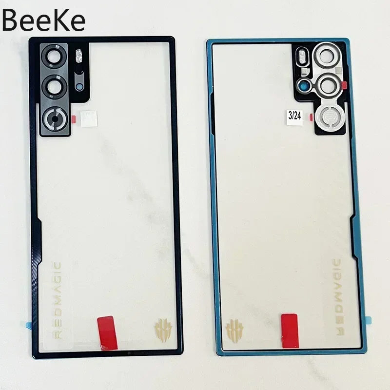 Repair Original For ZTE Nubia Red Magic 9 Pro / 9 Pro+ Plus NX769J Battery Back Cover Glass Rear Lid Phone Case Housing Replace