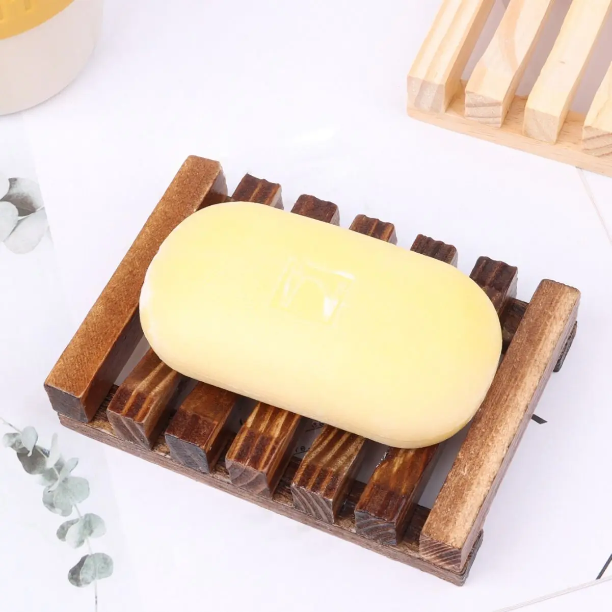 

ECO-FRIENDLY WOODEN SOAP DISH, PORTABLE NATURAL SOAP HOLDER, VINTAGE SOAP DISH TRAY