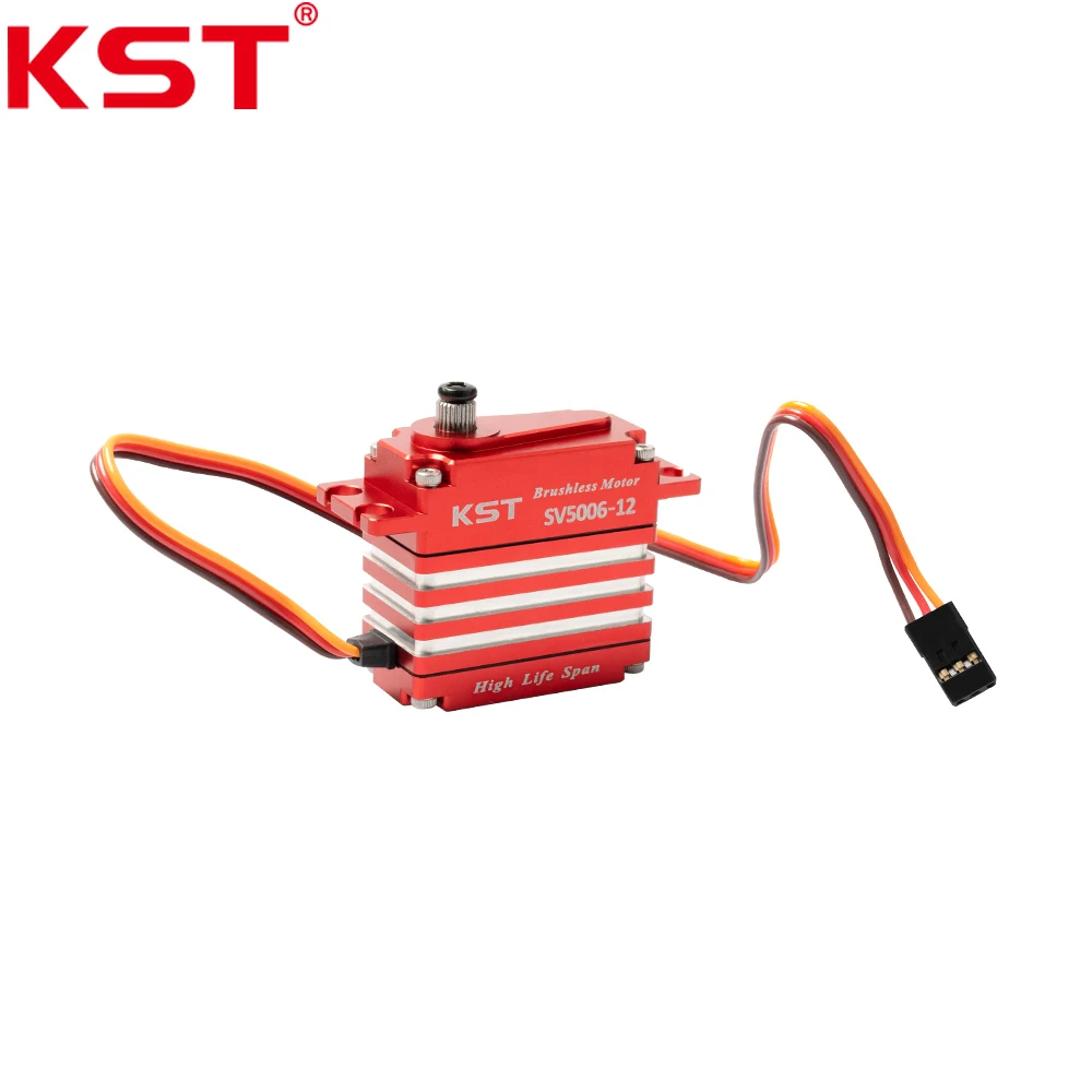 KST SV5006-12 55Kg SHV 4 Polo Brushless Digital Padrão Servo 0.063sec/60 °   6BB para carros RC, aviões e robótica RC de competição