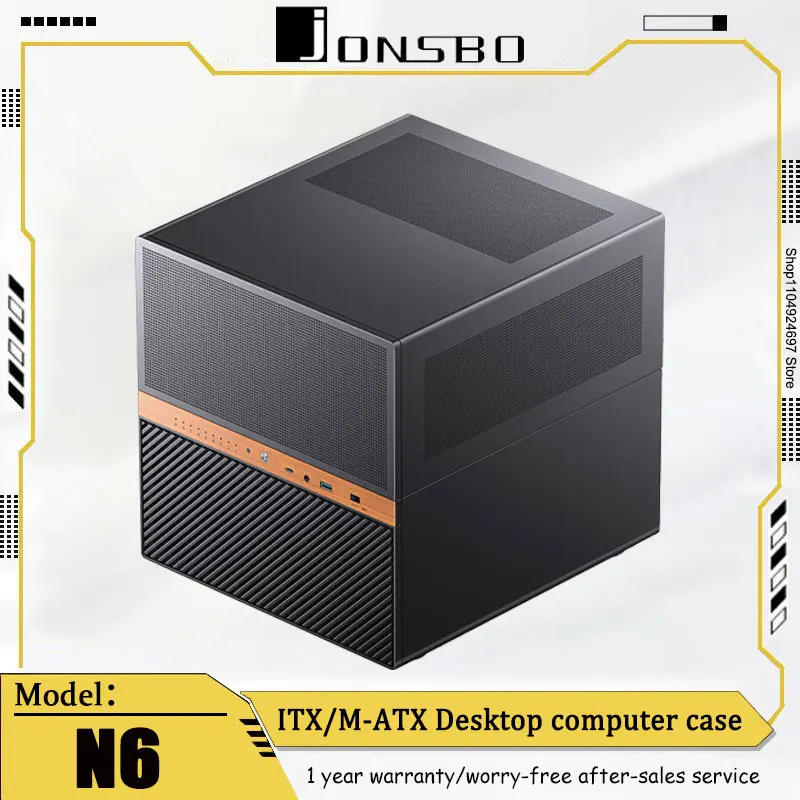 Jonsbo N6 PC Case NAS Host Box MATX Desktop Dual Power Supply 9 Hard Drive Slots Support 240 Water Cooling ITX Computer Case