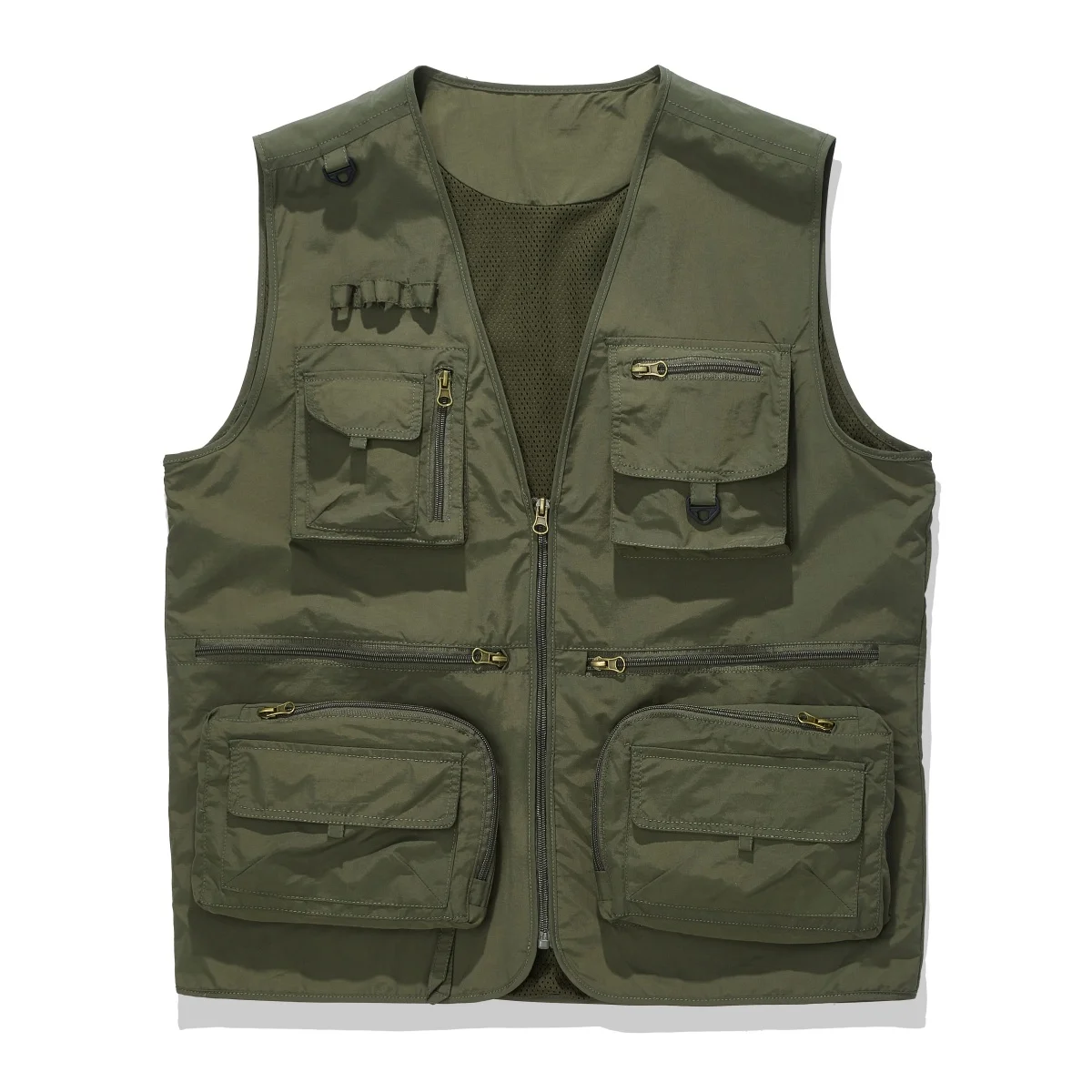 

Новинка 2026, мужской жилет, жилет для рыбалки на открытом воздухе, жилет-карго для фото, походный, охотничий, повседневный жилет в рыбацком стиле, однотонные пальто без рукавов