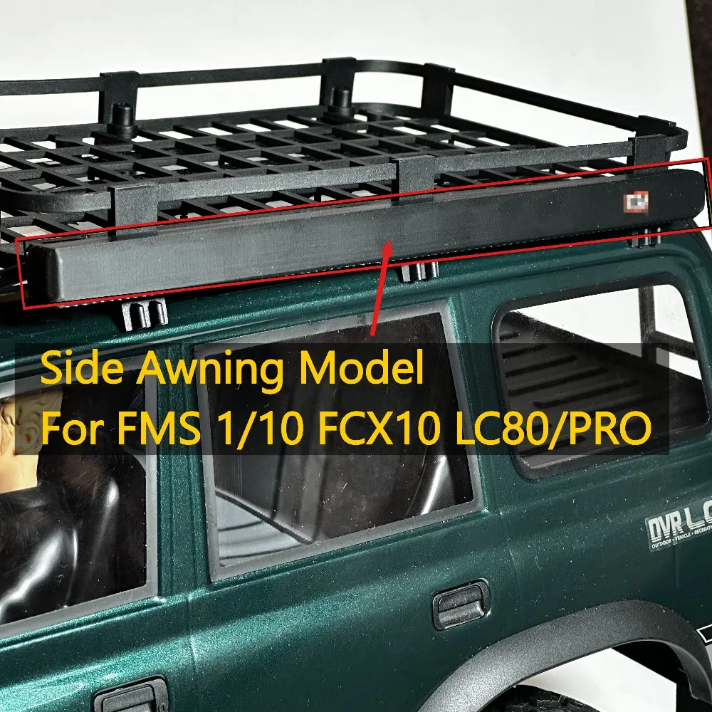 RC Crawler Simulation Upgrade Parts Custom Side Awning Model For FMS 1/10 FCX10 LC80/PRO DIY Decor Mood Mod Accessory