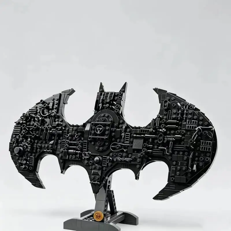 2026 Neu Bat-Signal Logo Bausteine Kompatibel 678 Teile Superhelden-Symbol Modell Geburtstagsgeschenke für Teenager-Spielzeug