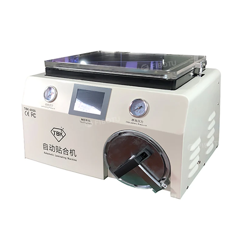 Newest TBK-408A 15 Inch Vacuum Pump LCD OCA Laminating Machine Debubbler In One Machine For Smart Phone Touch Screen Refurbish