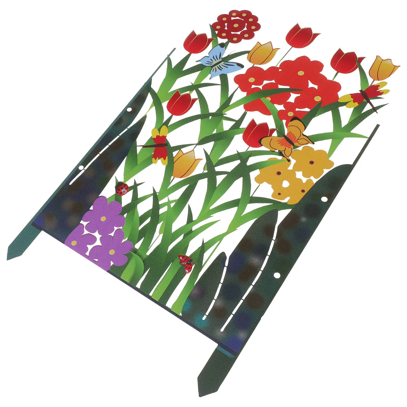 Garden Animal Barrier Fence Iron Landscape Edging Border Durable Lawn Flower Bed Barrier Yard Fence Garden Edging Border