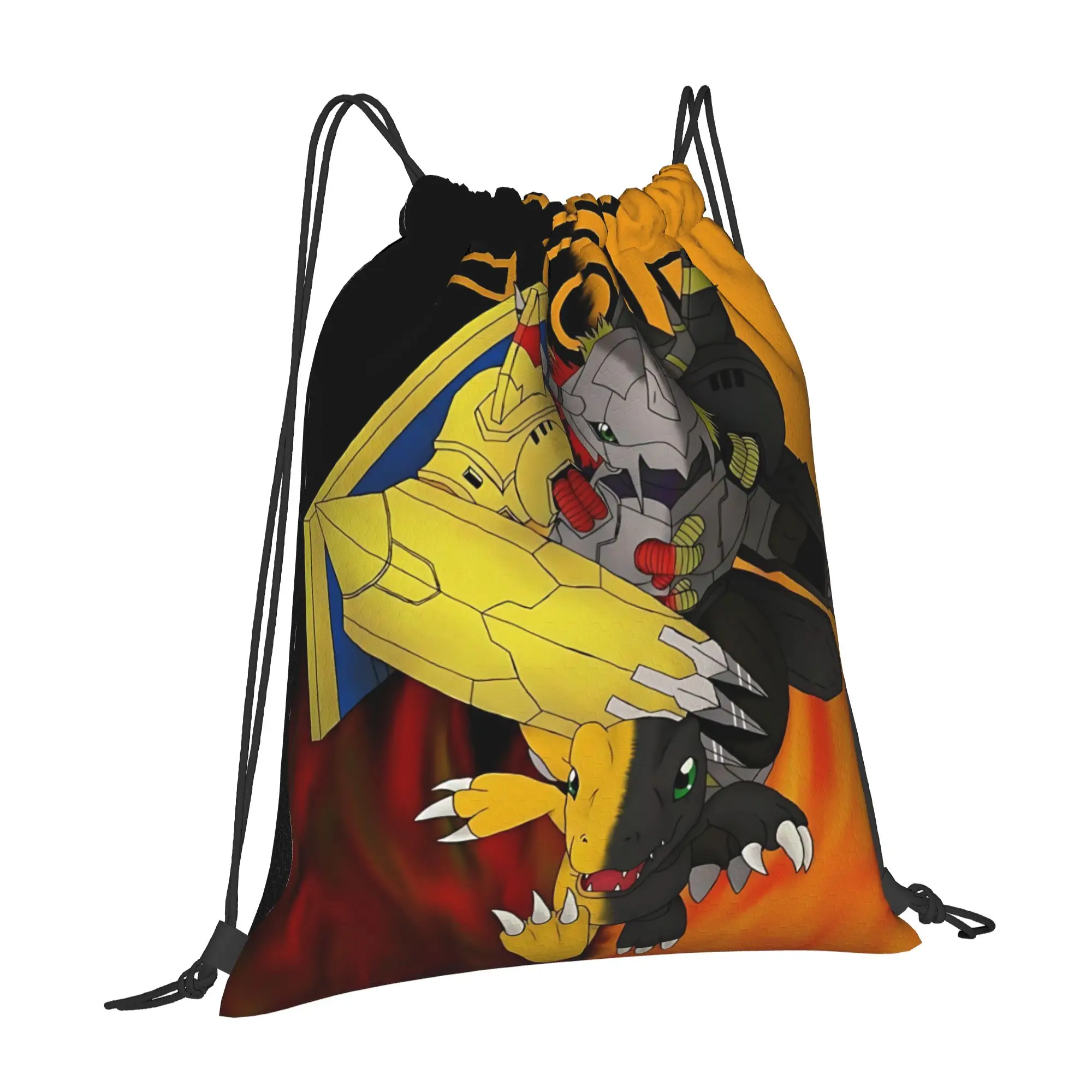 gym Pouch Digital Monster  Drawstring Bags Men Women Storage Backpack Teenager Travel Bag Multi-function Pocket