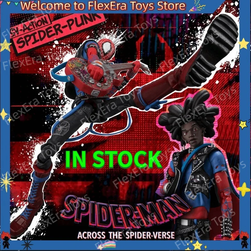 En Stock: Figura de Acción Articulada de Spider-Man Hobie Brown de Sentinel Punk, Spider-Man: Across The Spider-Verse, Juguete Coleccionable, Regalo