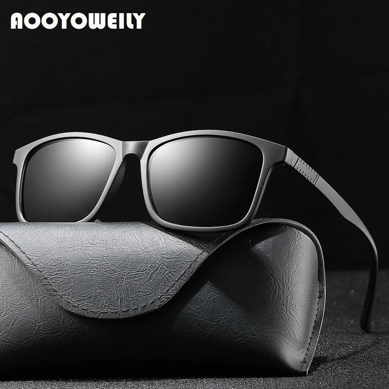 Ultra light TR90 Frame Polarized Sunglasses Men Women Luxury Brand Designer Sun Glasses Driving Rectangle Vintage Eyewear UV400