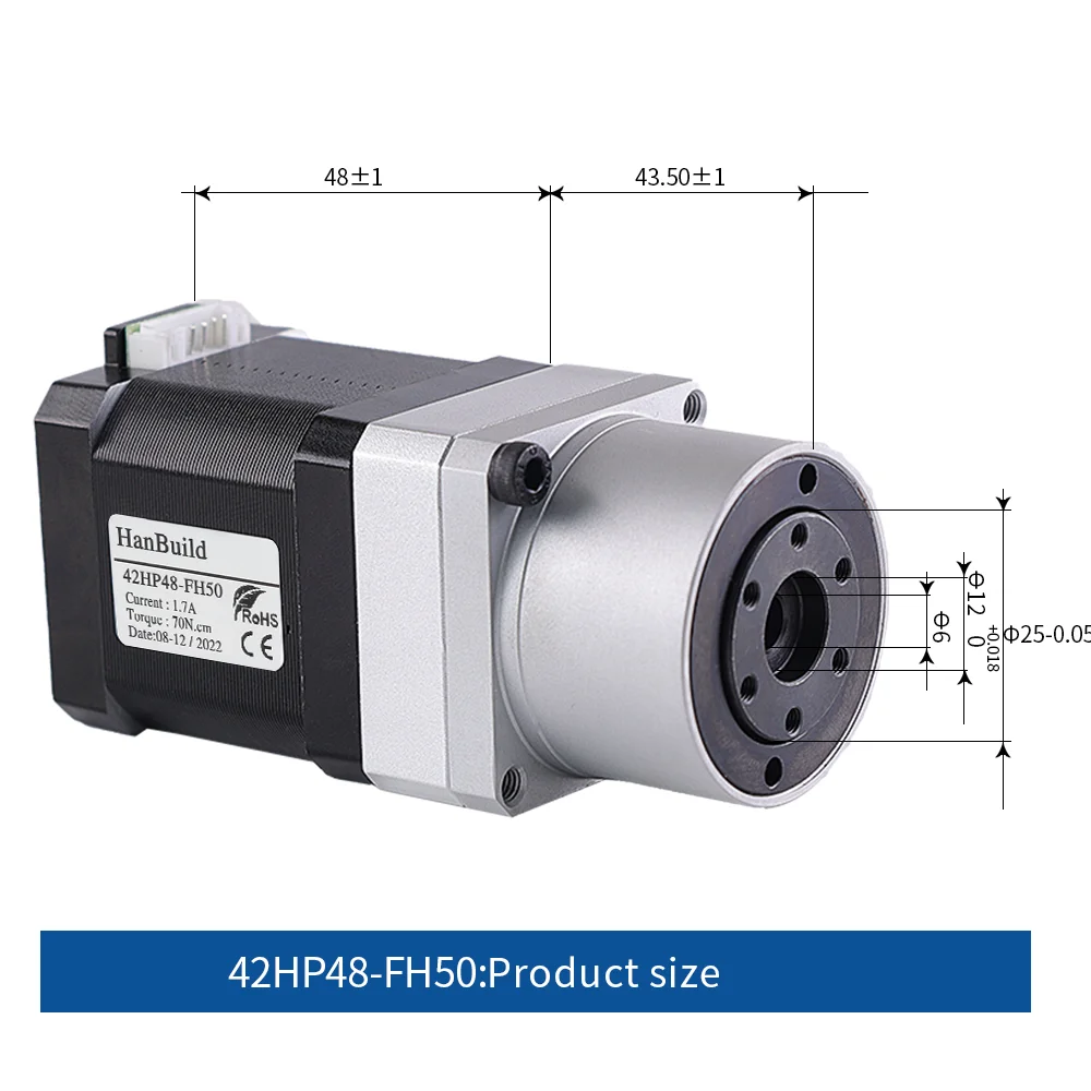 42HP48-FH50 1.8A 3.2v 42 Harmonic Reduction Motor Integrated Motor Industrial Robot High Precision Harmonic Reduction Device ﻿