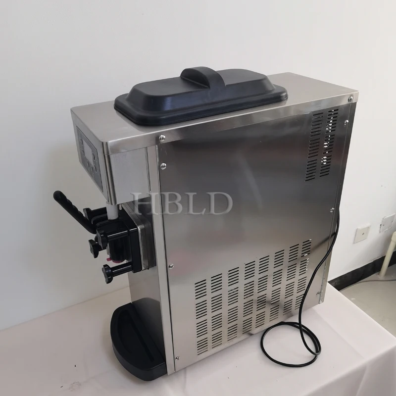 Macchina per gelato Soft completamente automatica con compressore integrato e distributore automatico a cono dolce con pulsante a sfioramento