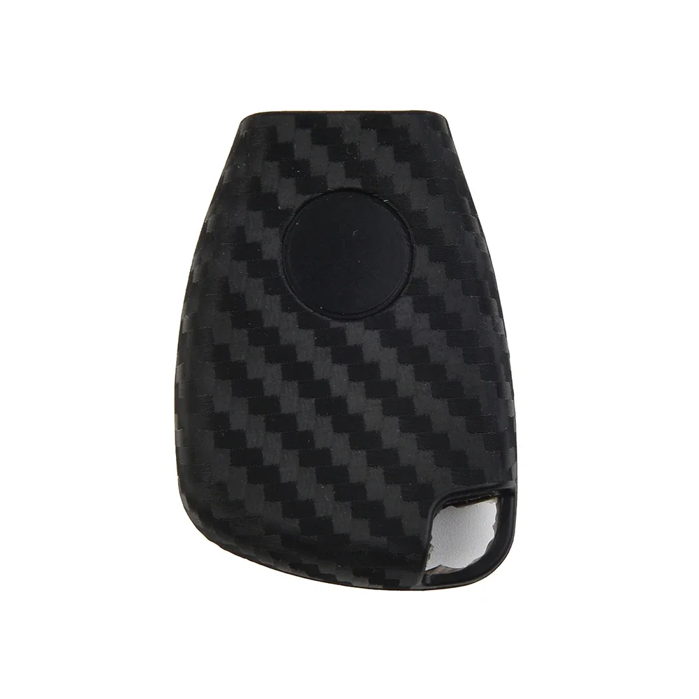 Sophisticated Soft Silicone Car Key Protector in a Unique Carbon Fiber Design Fits Many Popular For Mercedes For Benz Vehicles