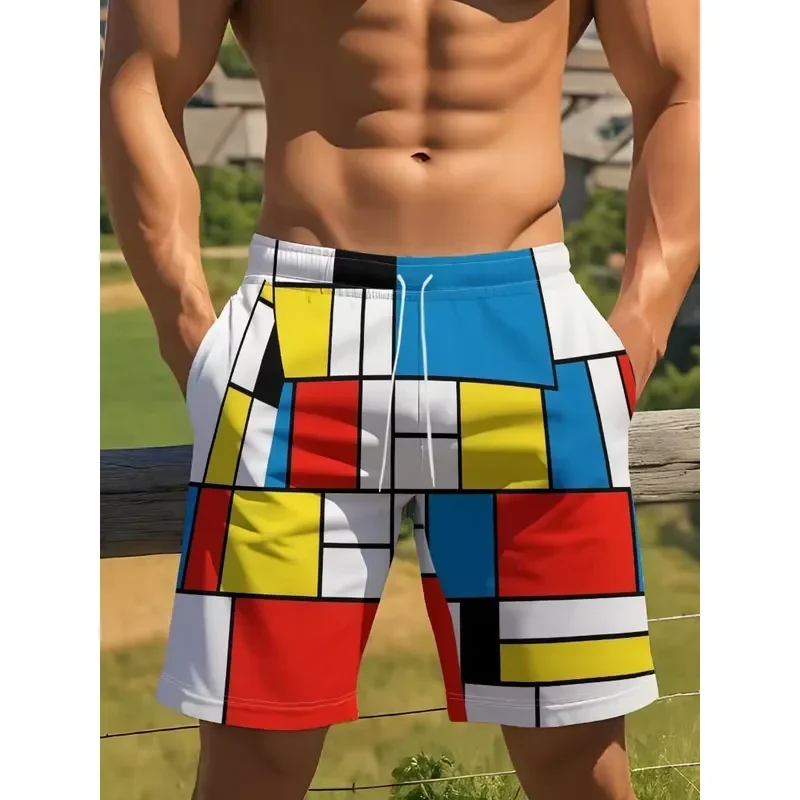Shorts Comfortable Breathable Casual 2026 Summer Hot Selling Grid Style Printed Fashion Personalized Quick Drying Sports