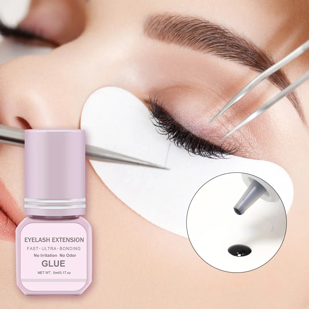 5ml Fast Drying Strong False Eye Lash Extension Glue Adhesive Retention 7-14 days Glue Adhesive Individual Lashes Glue
