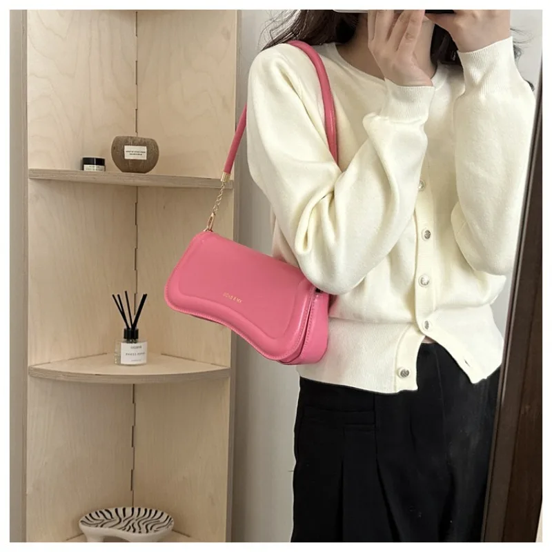 Leisure Commuter Female Shoulder Bag Winter Style Women\'s Fashion Popular Shoulder Bag Luxury Brand Small Square Shoulder Bag