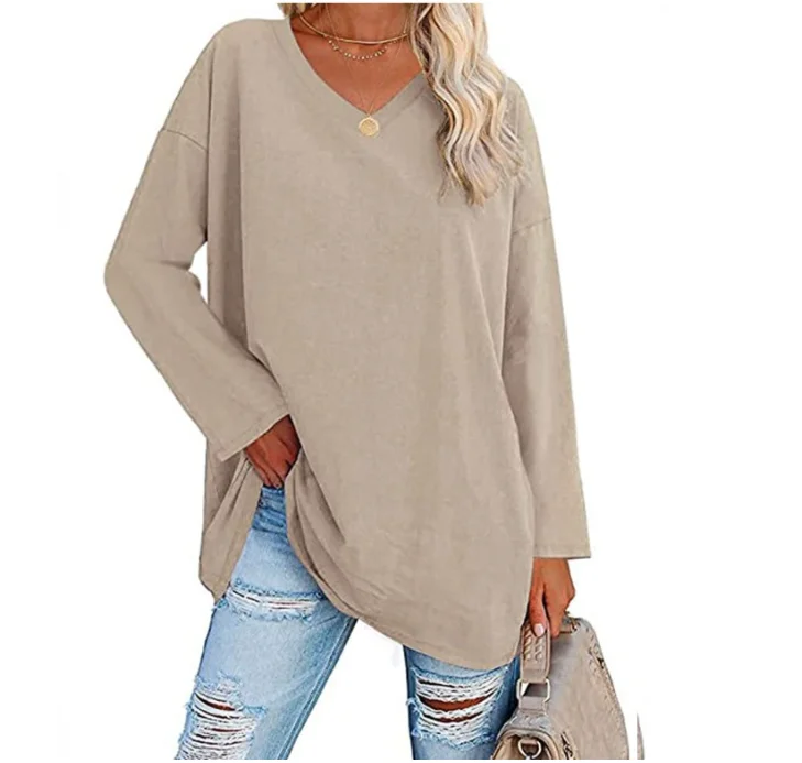Frauen Langarm T-Shirt Frühling Herbst solide Slim Fit Freizeit hemden weibliche Pullover Basic T-Shirt y2k Kleidung Streetwear Crop Tops – Detail 17