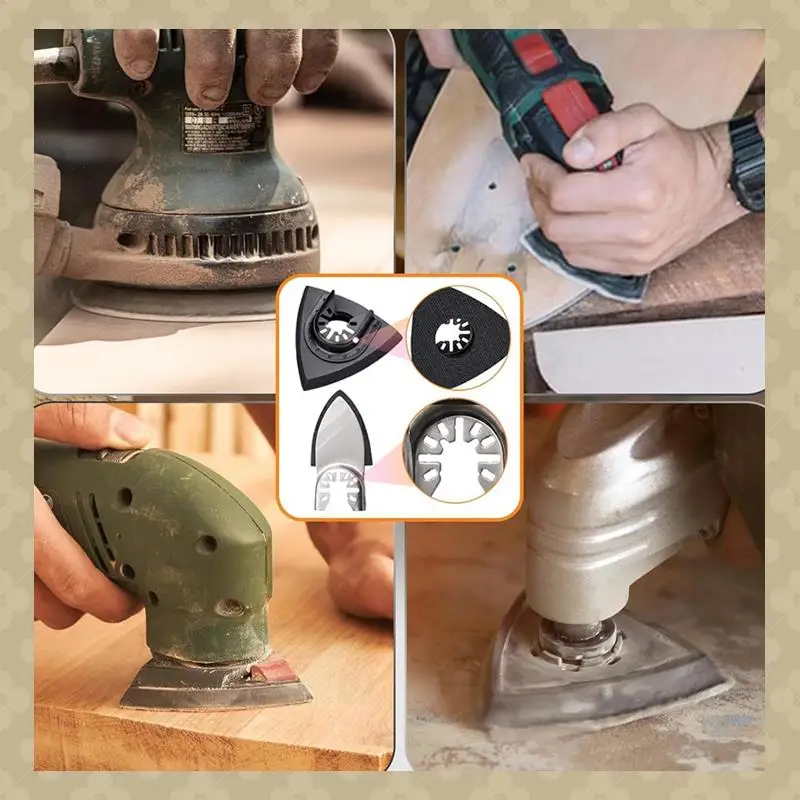 

AB45 208Pcs Oscillating Tool Sanding Pads Kit,With Triangle Sanding Pads And Finger Sanding Pad,For Finishing Wood Sanding