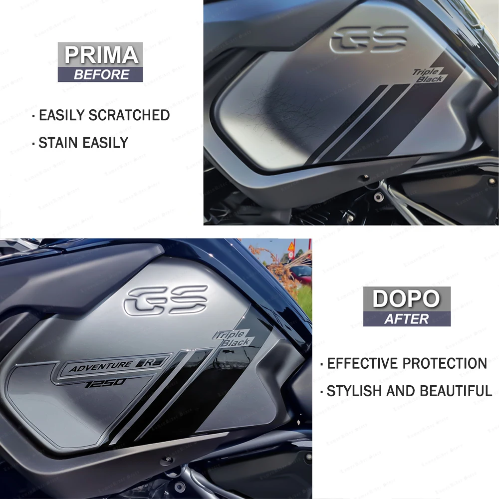 For GS1250 1250 GS Adventure 2023 Limited Edition 3D Epoxy Resin Motorcycle Tank Pad Protection Sticker New Decorative Decal