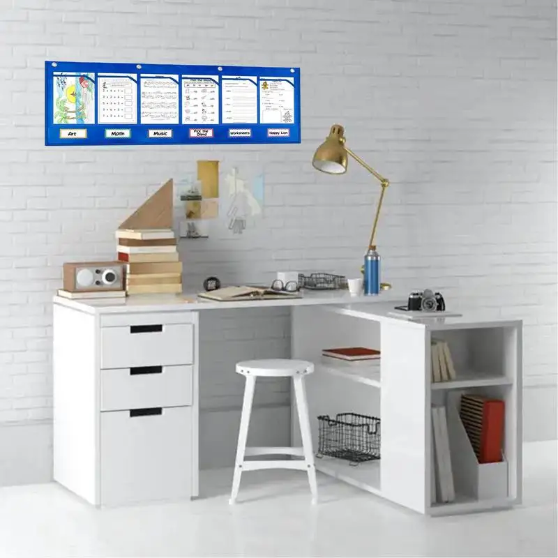 Wall Storage File Organizer 6 Label Grouping Hanging File Organizer For Wall Classroom Organization And Storage Hanging For Home