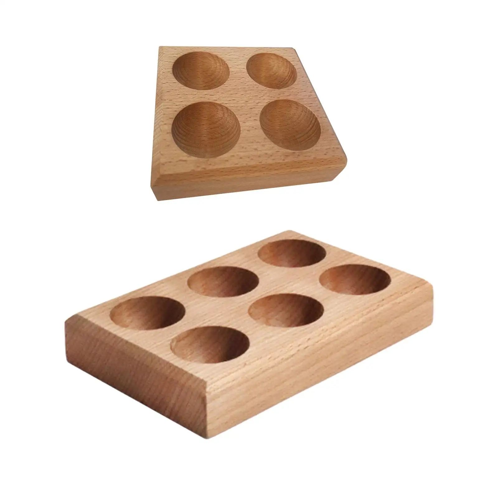 

Wood Egg Holder Easter Egg Display Multipurpose Stackable Egg Organizer Rack for Restaurant Pantry Fridge Refrigerator Kitchen
