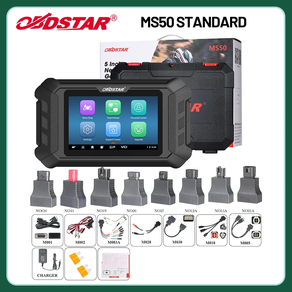 

New OBDSTAR MS50 Motorcycle Scanner Motorbike Diagnostic Key Programming and ECU Remap Tool 1 Year Free Update Online