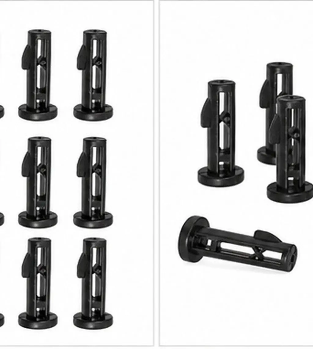 12Pcs Plastic Trash Bin Lid Latch Outdoor Replacement For Street Trash Bin Property Manager Hinge Pins Clips Lock