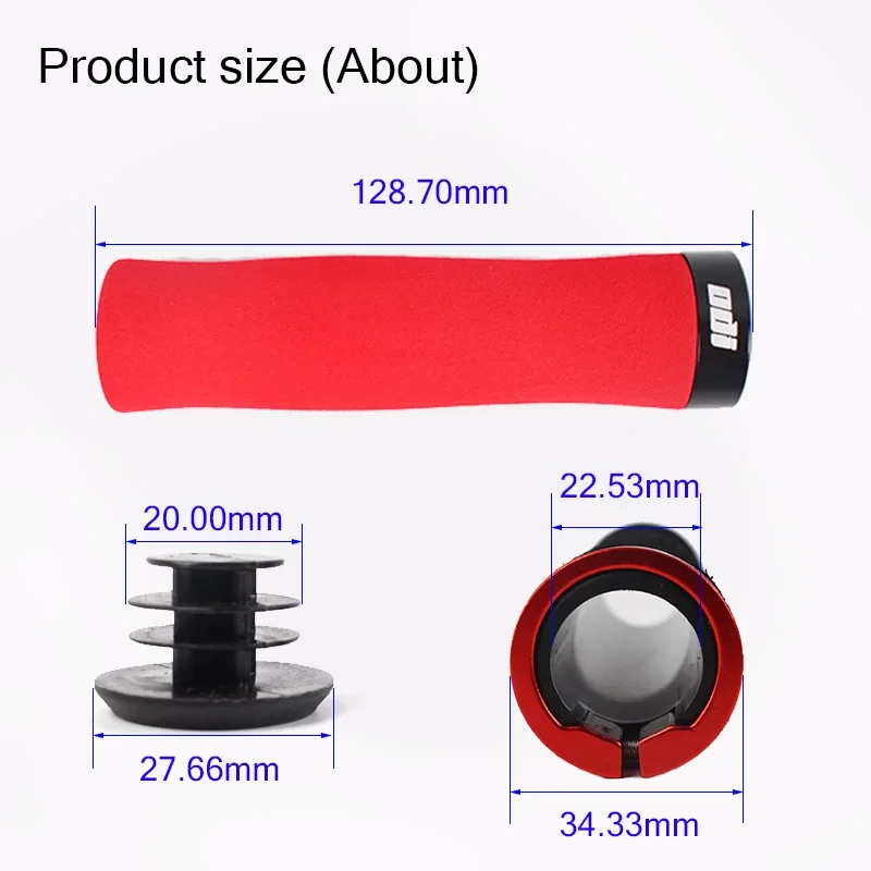 ODI MTB Grips Lock on Bike Handlebar Cover Sponge Soft Mountain Bicycle Handles Cuff Shock Absorber Bicycle Handle Bar Grip Part