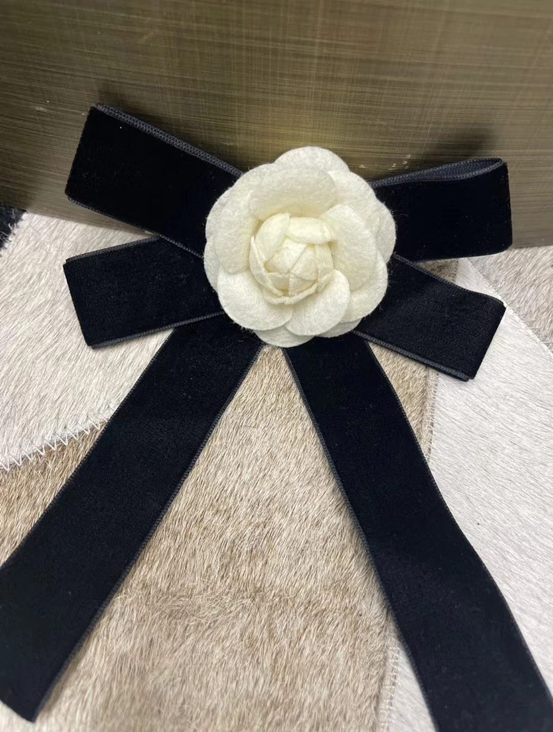 Preto coreano handmade pena peito flor tecido arte grande flor masculino e feminino anfitriões peito Pin acessórios de desempenho