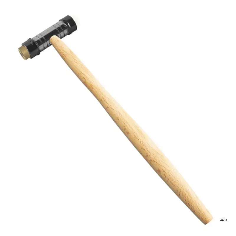 Precise Double Head Hammer Wood Handle for Instrument Tuning and Home Repairs Accurate Craftsmanship Lightweight Designs