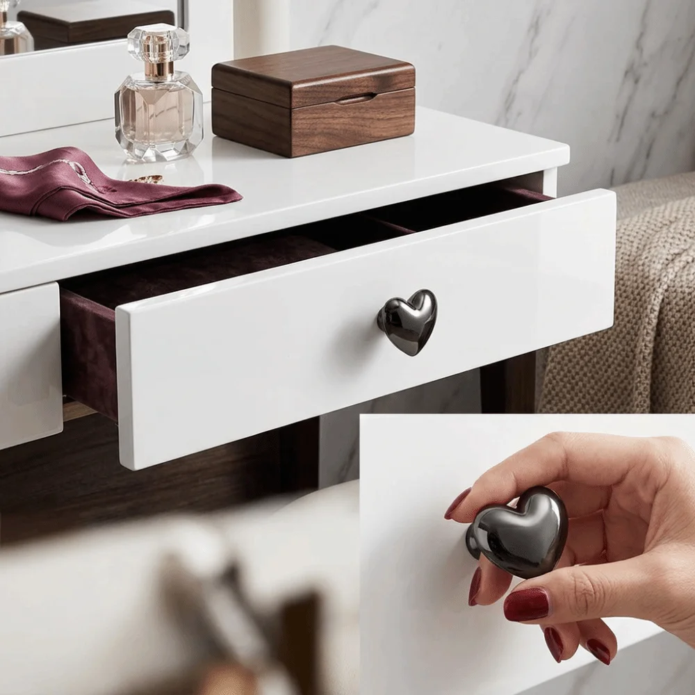 Brushed Chrome Gold Cabinet Knob Solid Structure Modern Minimalist Furniture Knob Smooth Hand Feel Single Hole Mounting