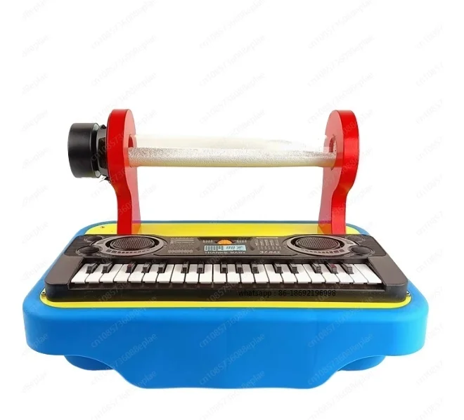 Snow wave sonic science, scientific inquiry instrument, beating music notes