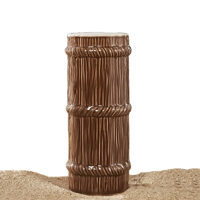 

410ml Ceramic Tiki Mug Creative Porcelain Beer Wine Mug Cup Bar Tool