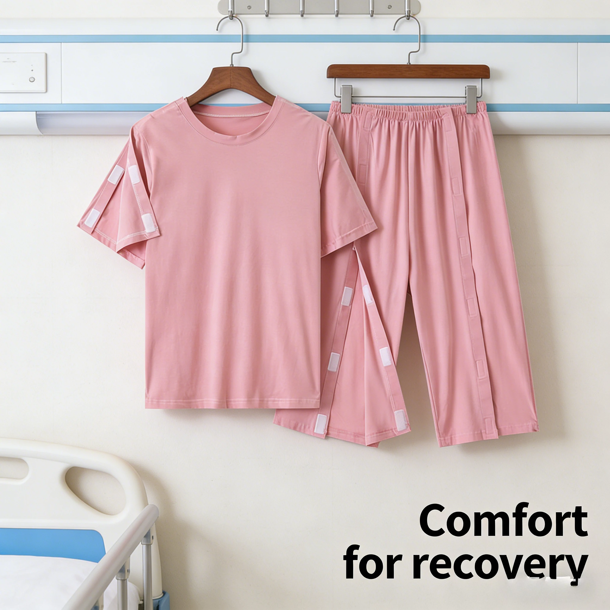 

Летняя хлопковая одежда для кормящих мам с коротким рукавом, удобная в носке, для пожилых людей, для ухода после переломов и операций.