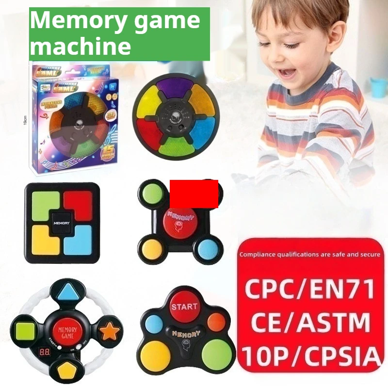 Macchina da gioco di memoria per bambini Giocattolo educativo Dispositivo di gioco di addestramento della memoria flash interattivo Rompicapo creativo per bambini