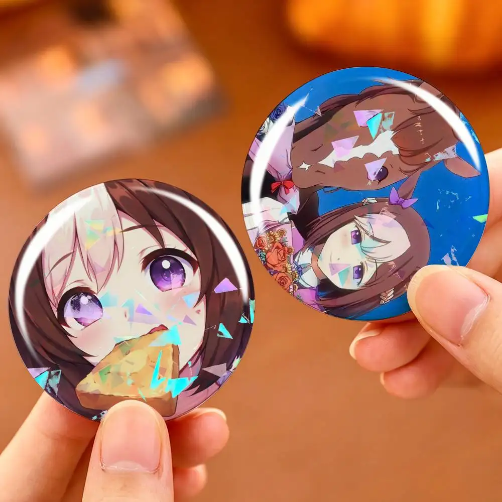 S-Special Week U-Umamusume Custom Tinplate Round Button Badge Pins Brooches