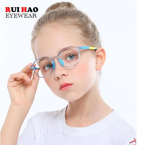 TR90-Montura de gafas para niños, gafas graduadas para miopía, ambliopía, gafas para estudiantes, montura para niños y niñas