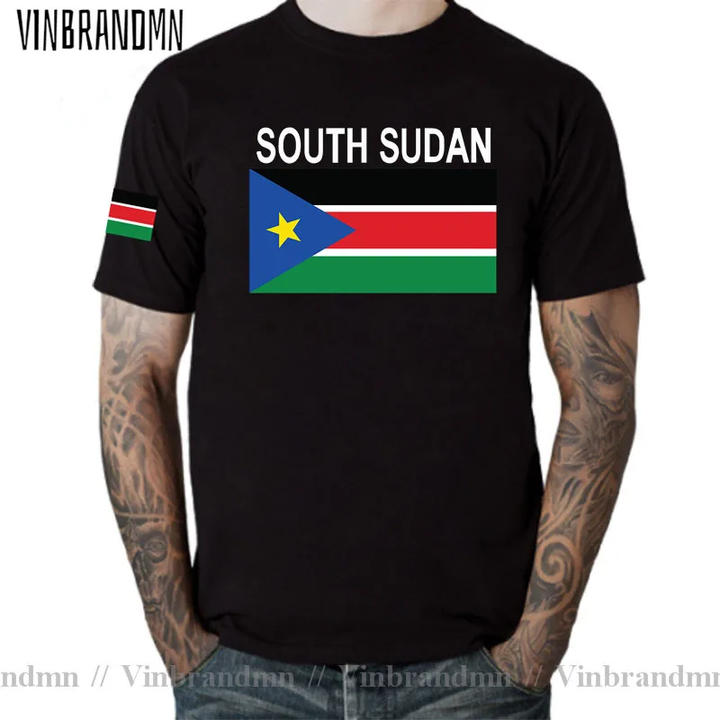 South Sudan Tshirts Men 2023 Jerseys Nation Team T Shirt Cotton T-shirt Gyms Clothing Country Flag Sporting Top Tee Sudanese SSD