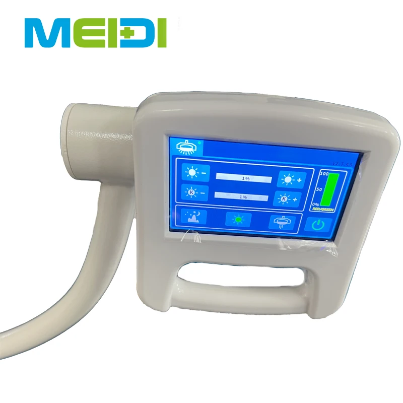 Electric Operating Lamp Ceiling Double Dome 160000 Lux 1m CRI Ra 96 3000-6700K Adjustable Color Temp Touch Control Panel For