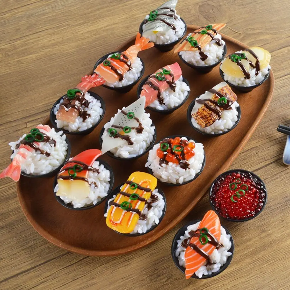 Eel Sushi Rice Food Model Simulation Sushi Model Simulation Kitchen Toy Mini Food Toys Japanese Rice Ball Cooking Toys