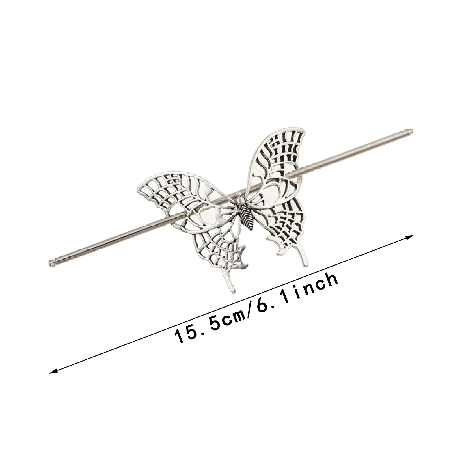 Hohle Schmetterlings-Haarnadel, feine Handwerkskunst, chinesische Mode, Geschenk, Schmuck, mittelalterliches Retro-Design, Haar-Accessoire für Frauen, Haarspange