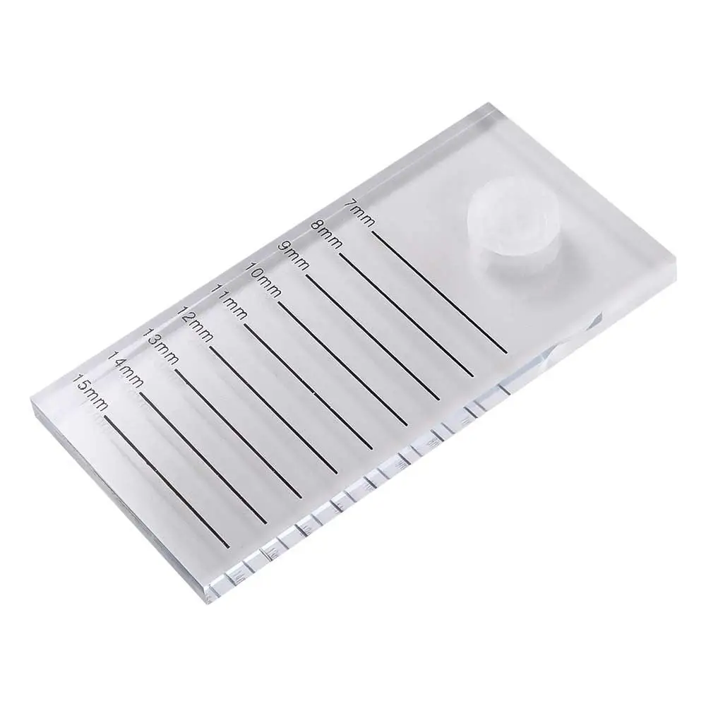 Étagère d'extension pour cils, capuchon de colle, support de greffage de cils, plaque transparente, plateau de faux cils, carrelage, palette de colle