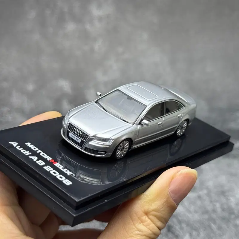 MOTORHELIX-MH 1/64 Audi A8 2008 Modèle de voiture miniature en alliage, jouet de collection pour garçons # peetyeee