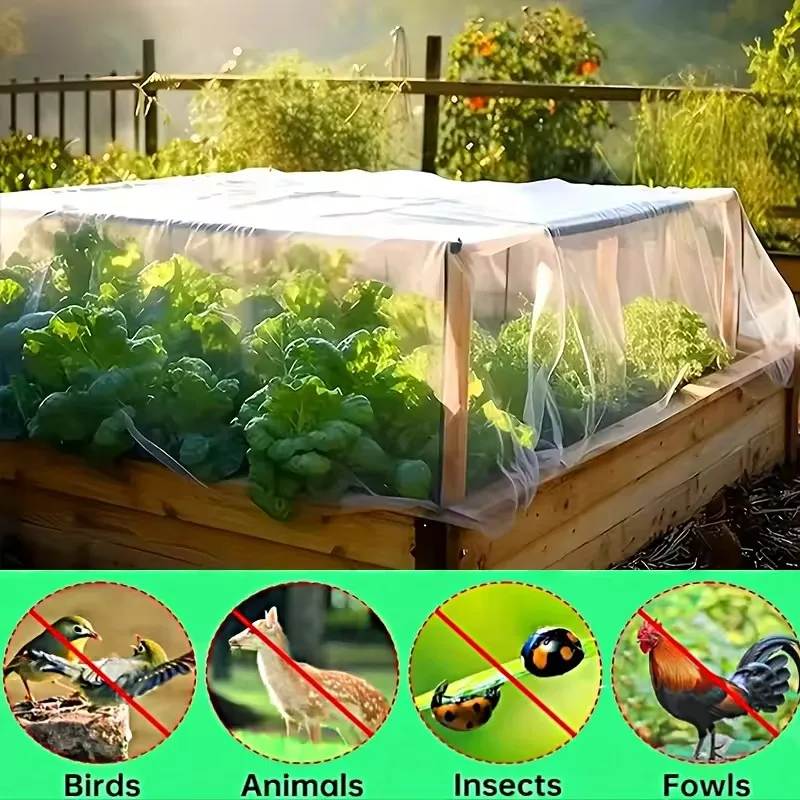 Versatile Garden Protection Net Mosquito Bird Barrier for Plants Courtyard Window Outdoor Wedding Decoration Multi Functional