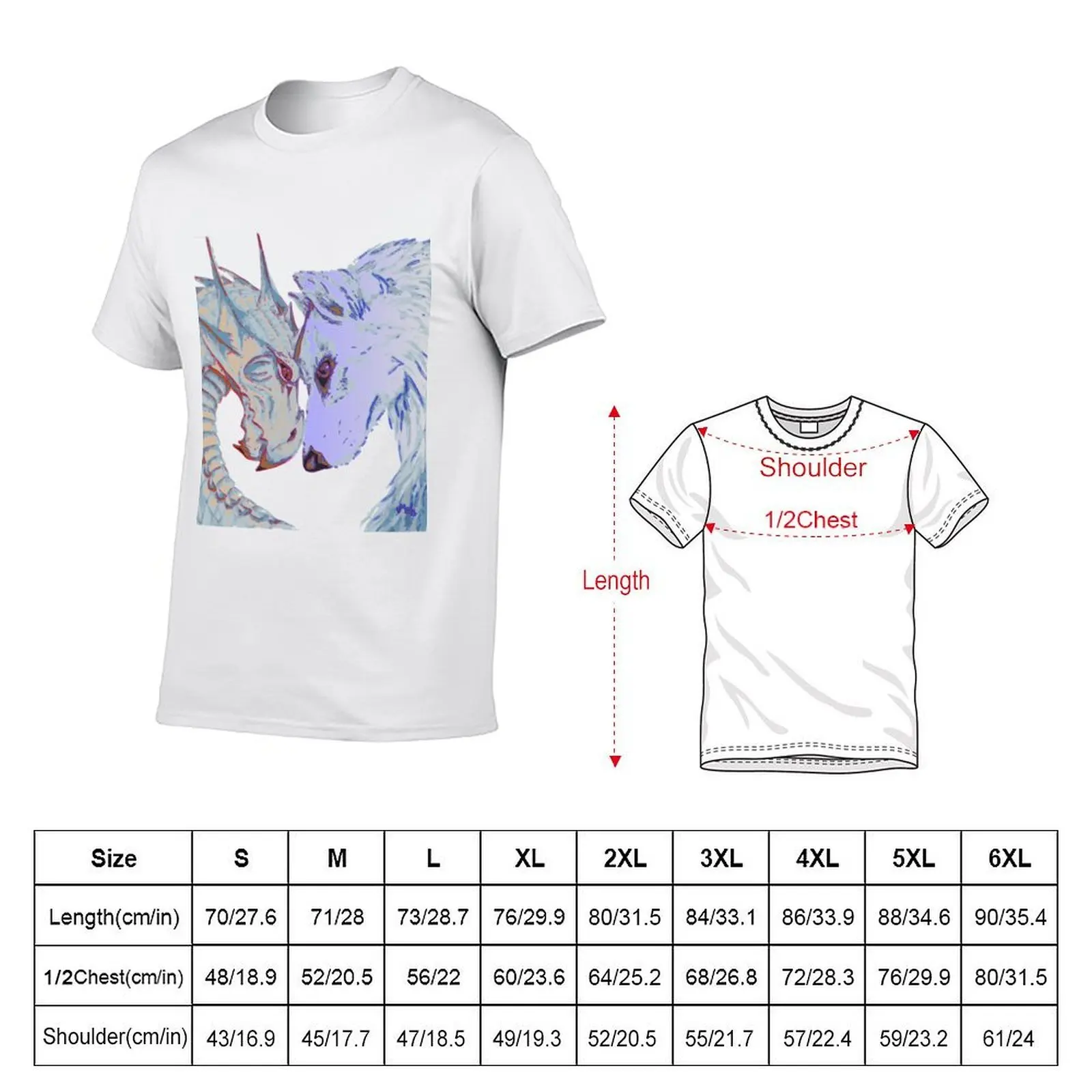 Wolf and Dragoon T-Shirt t shirts for man cotton funny man t shirts high quality luxury brand T-Shirt
