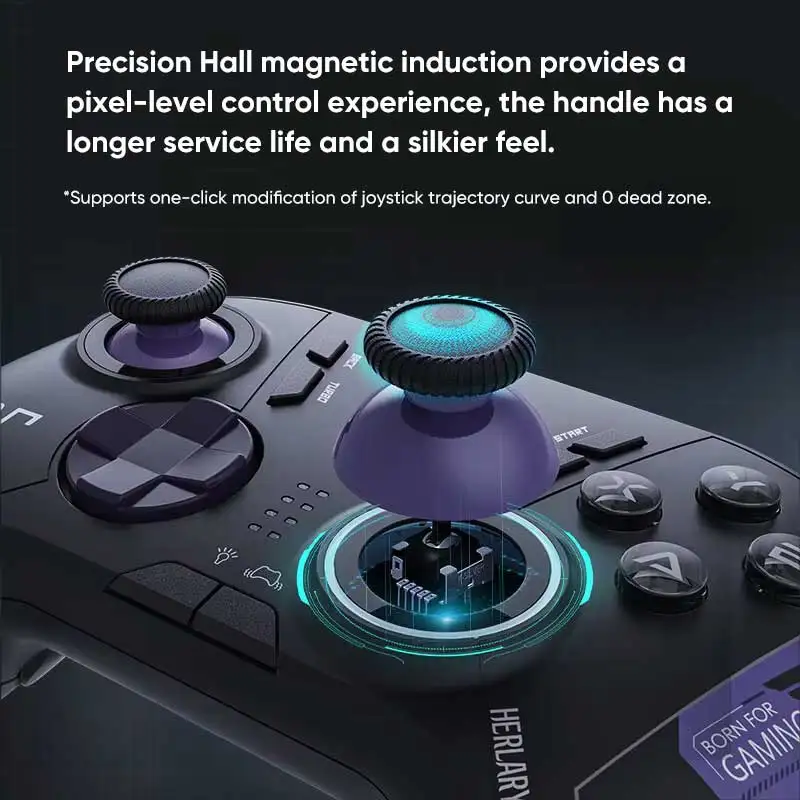 New THUNDEROBOT G50S Wireless Gamepad 1000Hz Return Rate Three Mode Gaming Controller with Hall Trigger for PC/Nintendo Switch