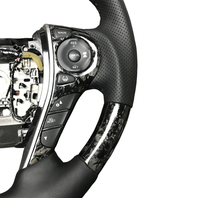 Luxury Carbon Fiber Racing-Style Steering Wheel Easy Install for 9th Generation Odyssey And Accord Car Accessories