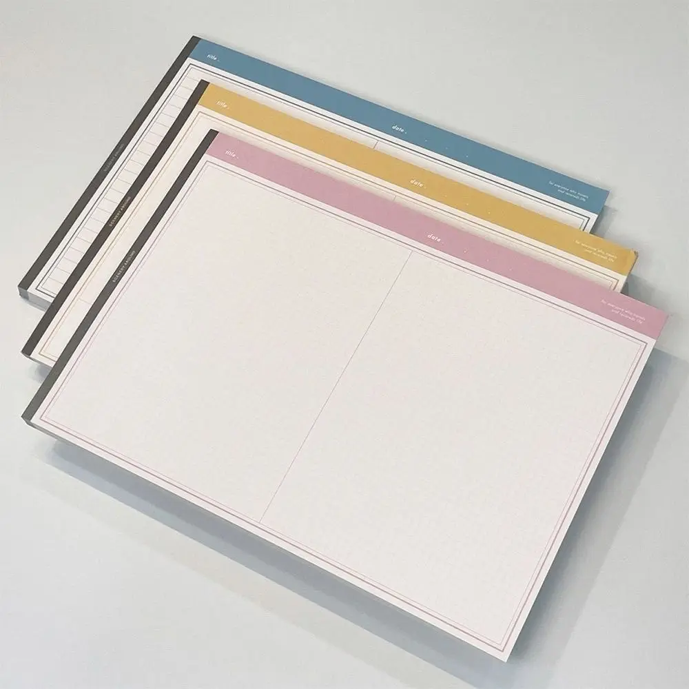 20Sheets/Book Simplicity B5 B5 Notebook Horizontal Tearable Writing Memo Pads Notepad Students