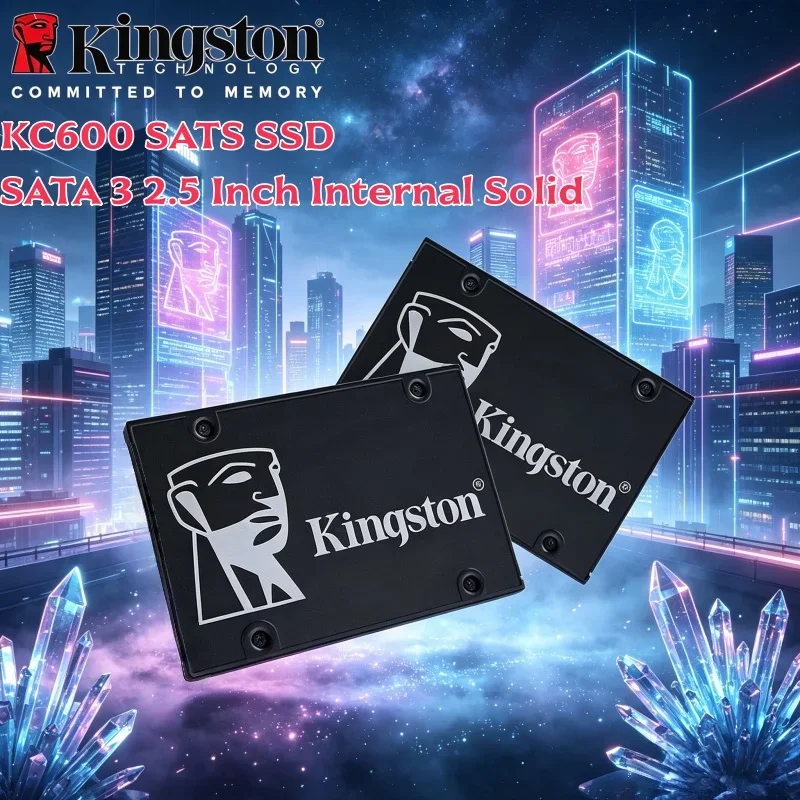 

Kingston KC600 SSD 1TB SATA3 2.5 Inch Internal Solid State Drive Up to 550MB/s Read Speed For Desktop Laptop Internal Hard Disk