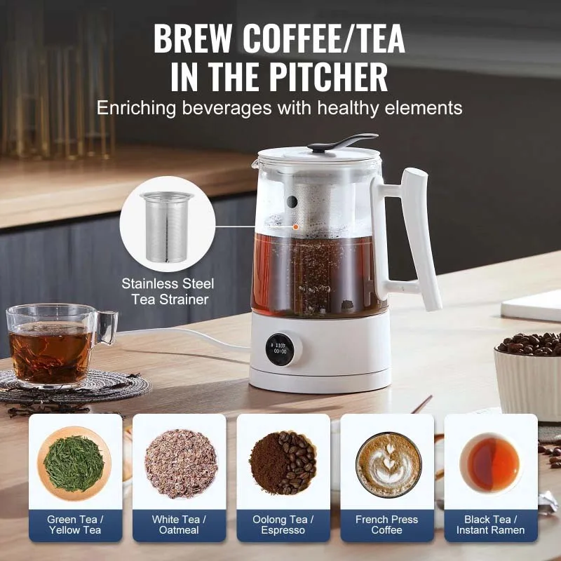 1.5 L Large Capacity  Generator Water Kettle Titanium Quality Water Filter SPE PEM Tech  Rich Water Pitcher